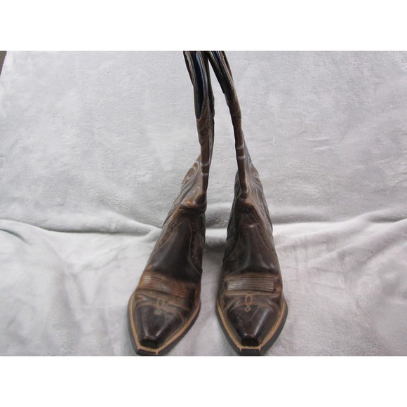 Ariat Boots Womens Size 6B Brown Leather Western Cowboy Heritage Style 10010265 - Picture 2 of 12